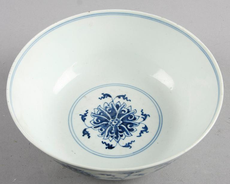 SKÅL, porslin, Kina, sen Qing, 18/1900-tal.
