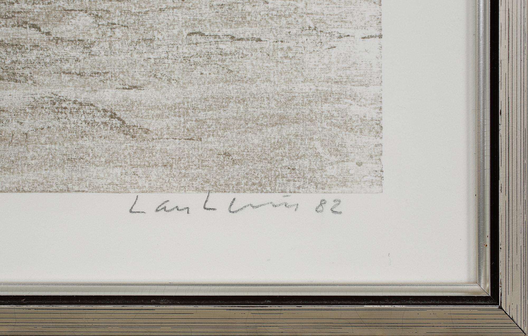 LARS LERIN, litografi, signerad, daterad -82 och numrerad 49/110.