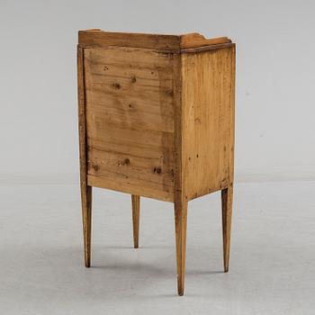 A circa 1800 Gustavian bedside table.