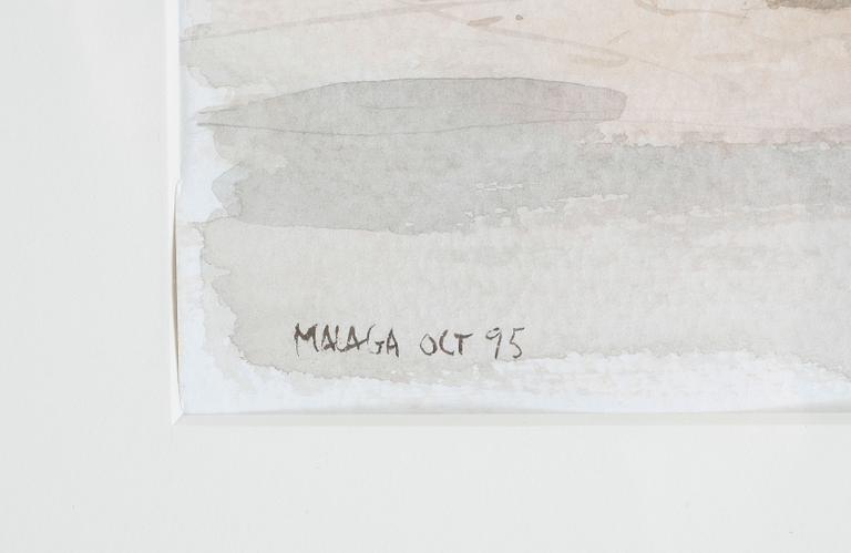 LENNART OLAUSSON. Akvarell. Sign Lennart Olausson o dat -95.