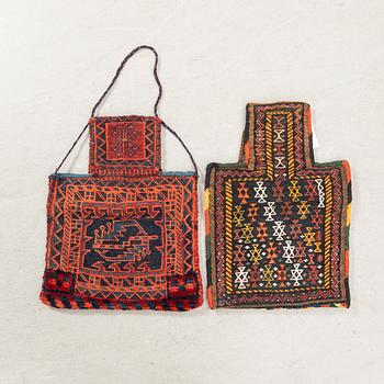 Namakdun 2 pcs Bakhtiari semi-antique approx. 59x42 cm.