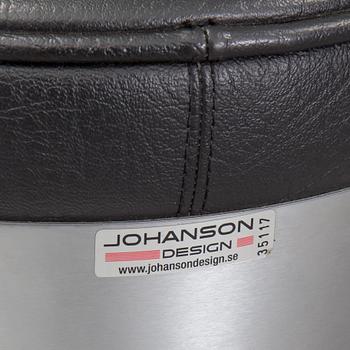 A set of seven 'Snaps' barstools by Johanson Design, Markaryd, Sweden, second half of the 20th century.