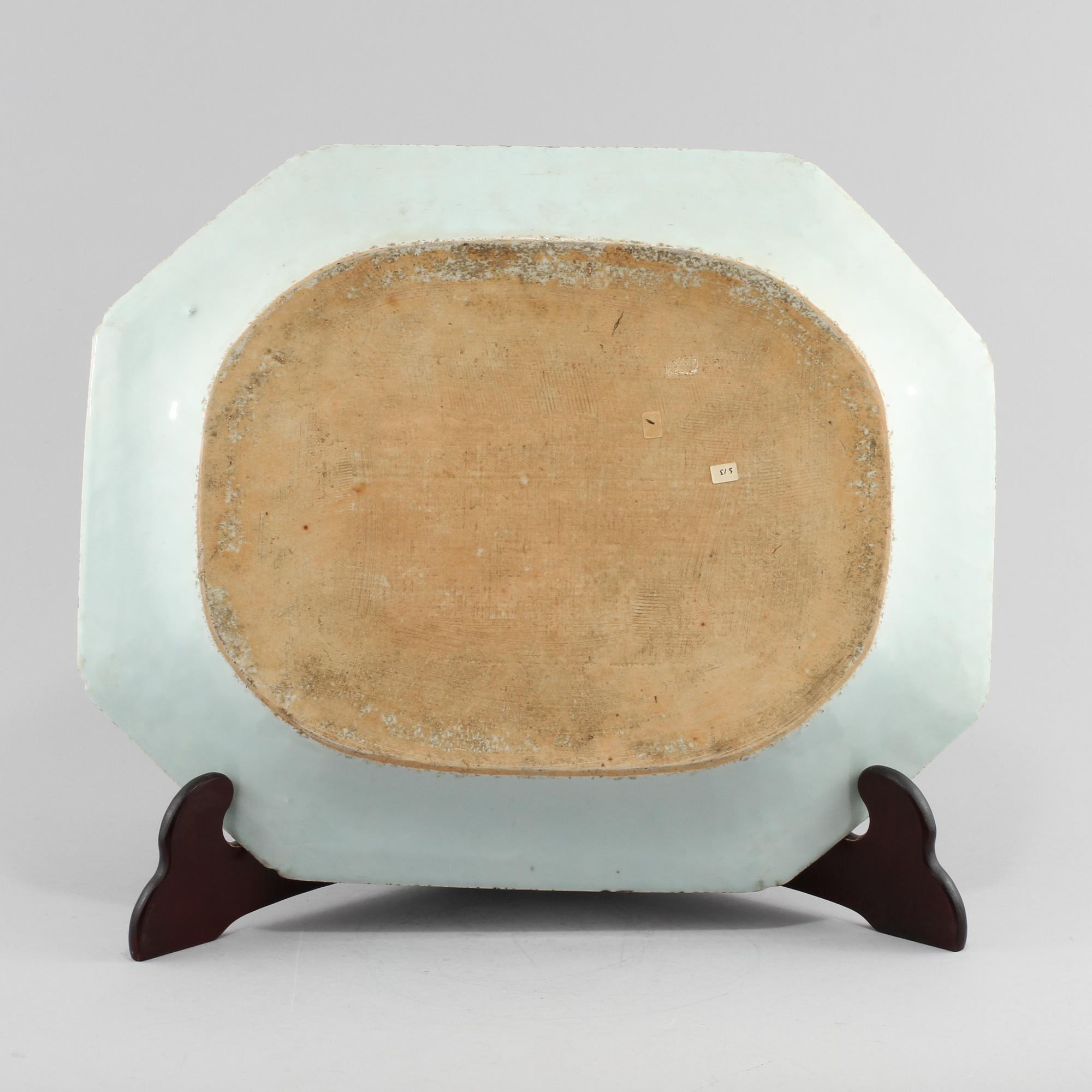 STEKFAT, porslin, Kina, 1700-tal.