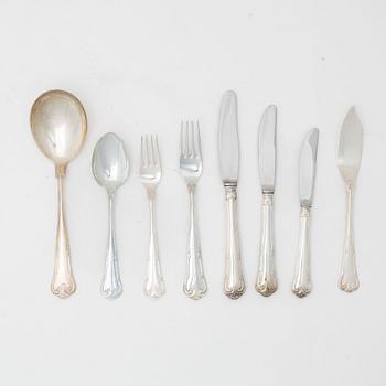 A 64-piece Swedish silver cutlery set, model 'Herrgård', including MEMA, Eskilstuna 1996.