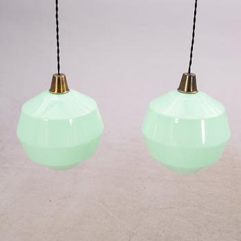 Taklampor, ett par, 1900-talets mitt.