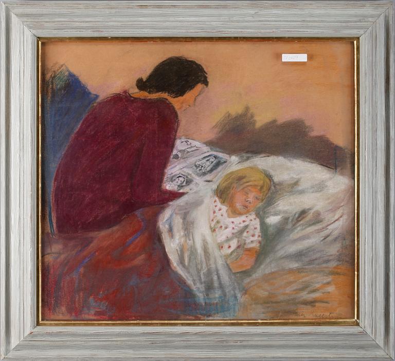 ERIC HALLSTRÖM, pastell. Sign.