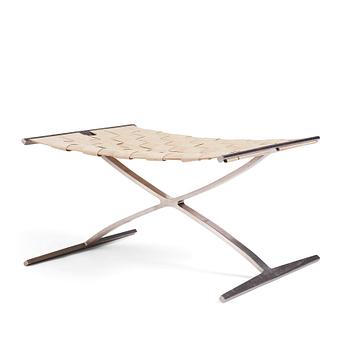 Preben Fabricius & Jørgen Kastholm, a model "4391" folding stool, Bo-Ex, Denmark, early 1960s.