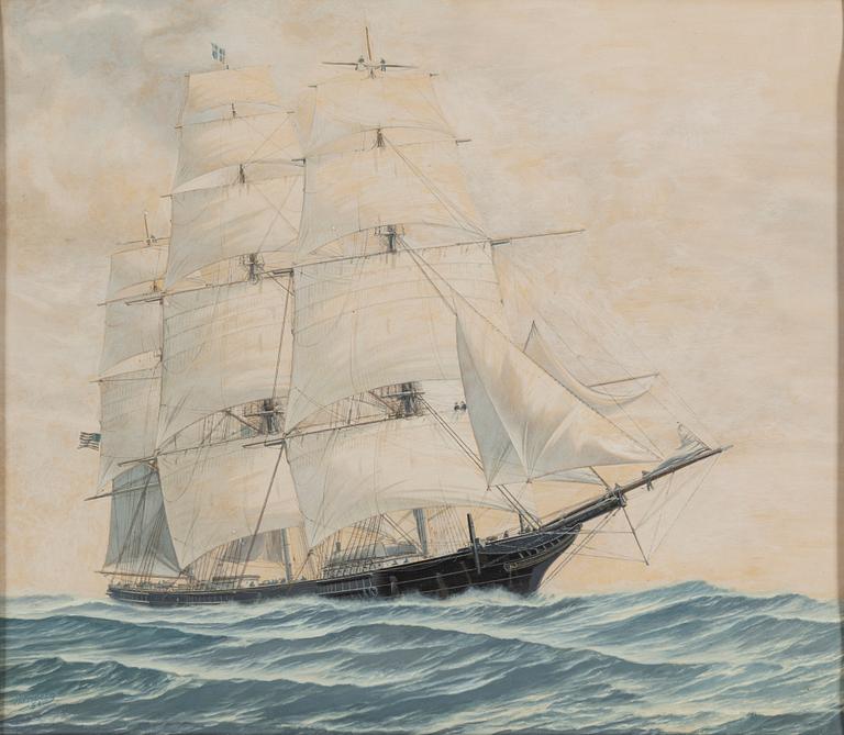 CARL HENDEL FRIBERG, watercolour, signed and dated -54.