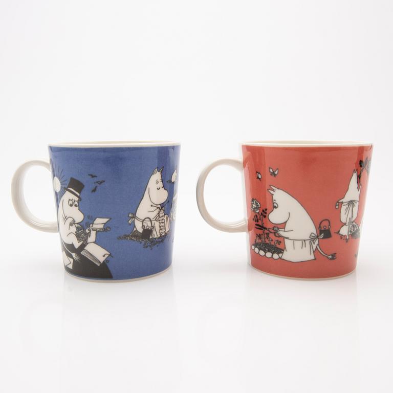 Moomin mugs, 2 pcs, Arabia, Finland, 1990-1999.