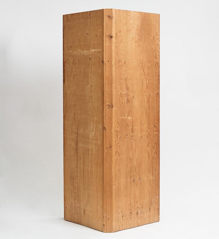 Axel Einar Hjorth, an "Utö" stained pine corner cabinet, Nordiska Kompaniet 1930s.