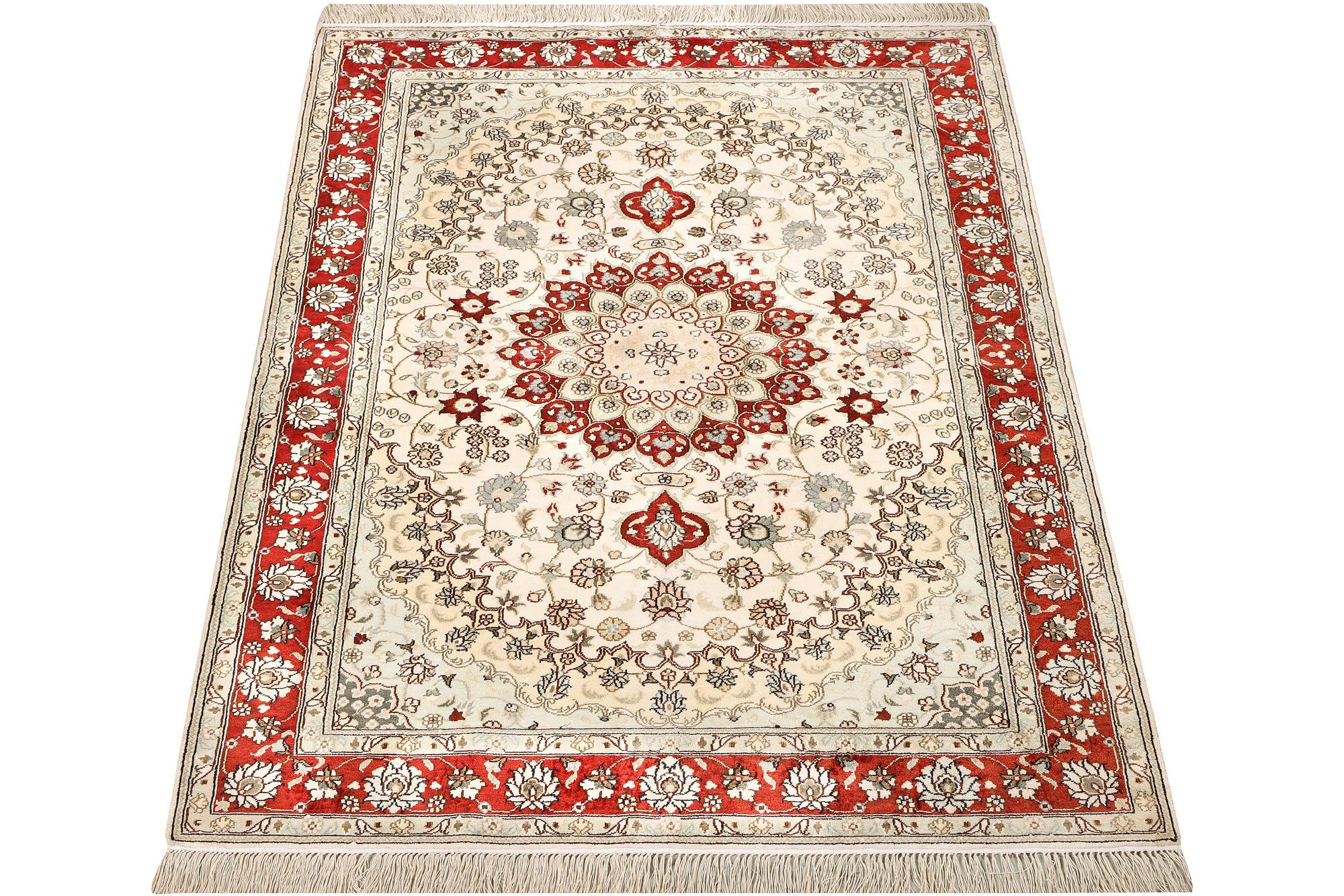 A carpet, Turkey, silk, c. 180 x 120 cm.