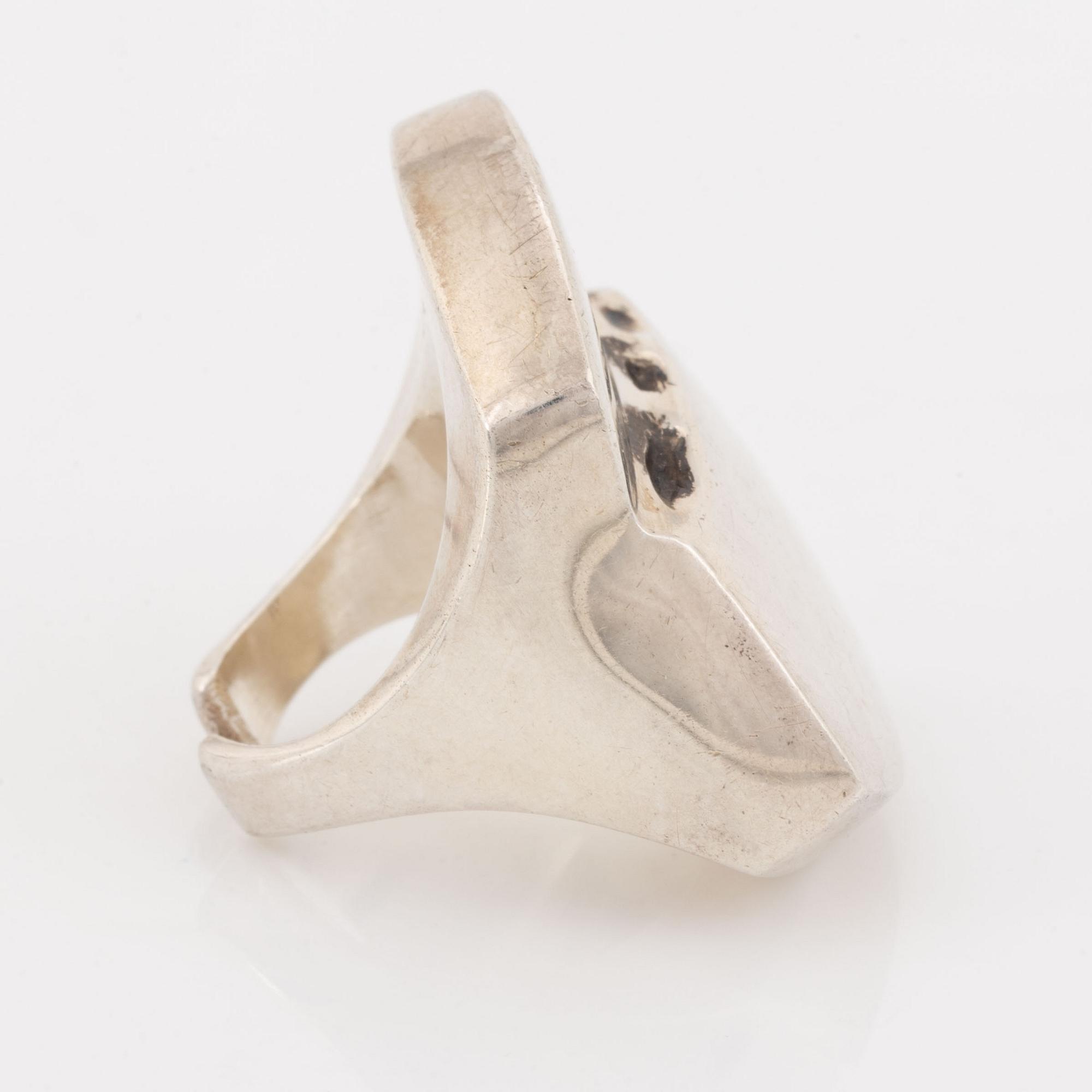 Poul Havgaard, Lapponia, ring, sterling silver.