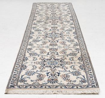 Carpet, gallery model, Nain, approximately 380 x 79 cm.