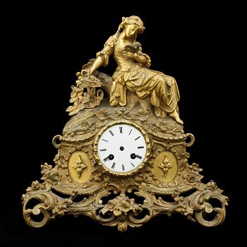 BORDSPENDYL, nyrokoko, Duplan & Salles, Paris, 1800-talets slut.