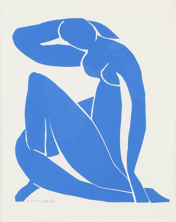 HENRI MATISSE, litografisk affisch, signerad och daterad 52 i trycket.