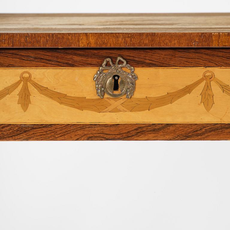 A  Gustavian style Ladies desk, late 19th century.