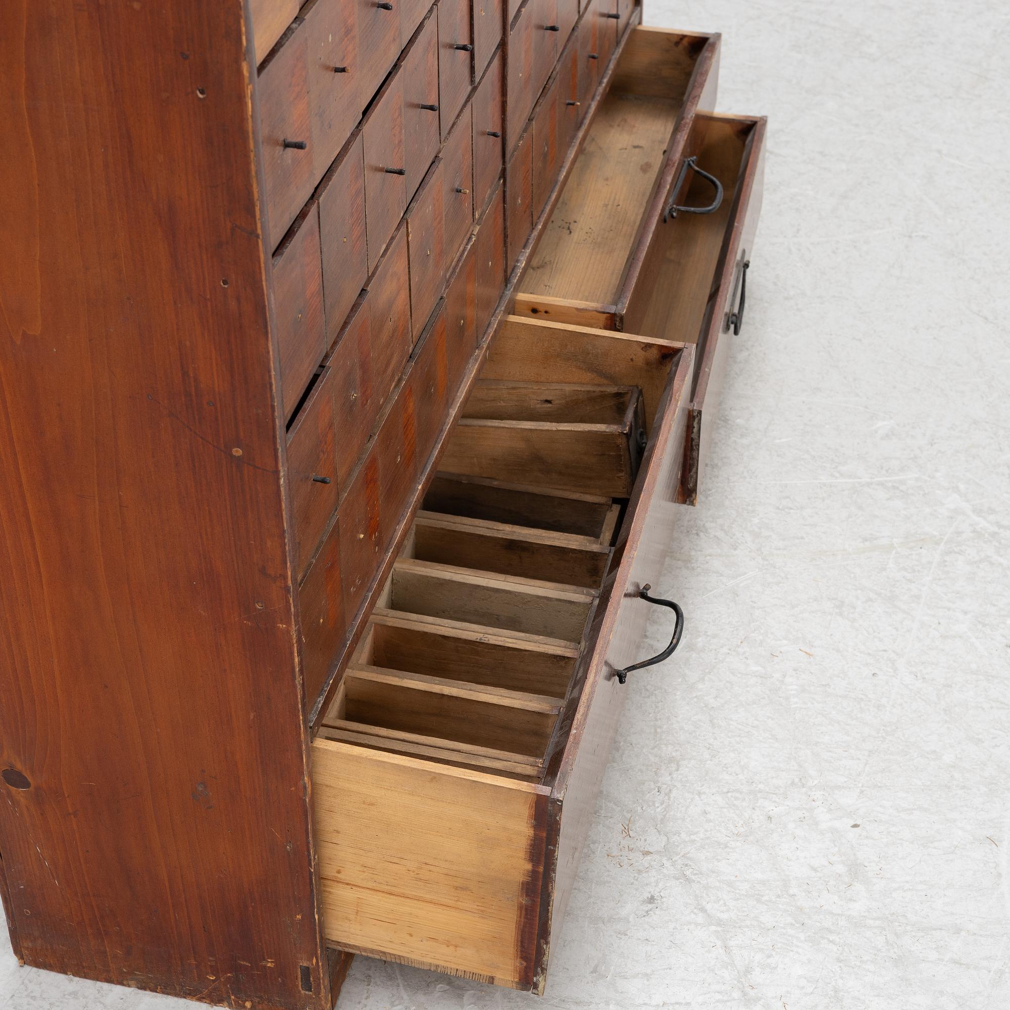 A pharmacy cabinet, Kyoto, Japan, first part of the 20th century.