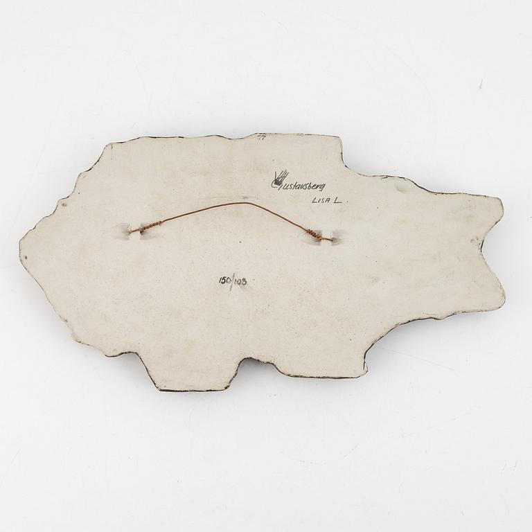 Lisa Larson, a stoneware wall relief, Gustavsberg Studio, Sweden, in production 1963-69.