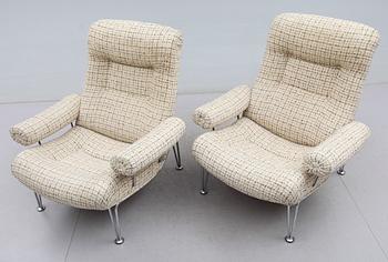 FÅTÖLJER, 1 par, Bröderna Andersson, 1900-talets andra hälft.