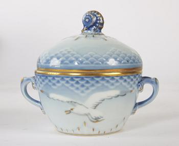 KAFFESERVIS, 34 delar, porslin, Bing & Gröndal "Måsen".