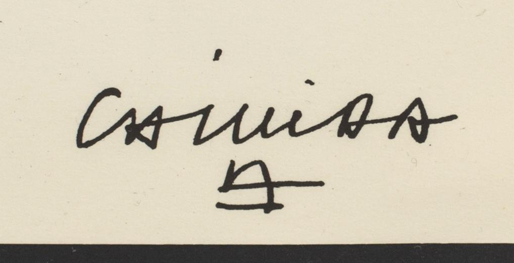 EDUARDO CHILLIDA, after, lithographe, signed in print, from Derrière le Miroir nr 144-145 1964.