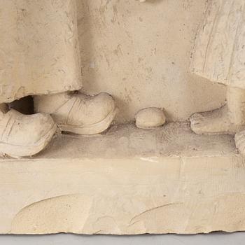 Stig Blomberg, relief, gipsförlaga till M/S Stockholm (1941).