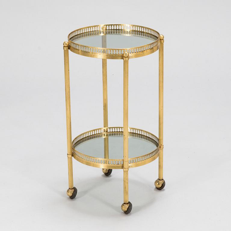 Tarjoilupöytä / Sivupöytä pyörillä, 1900-luvun loppupuoli.