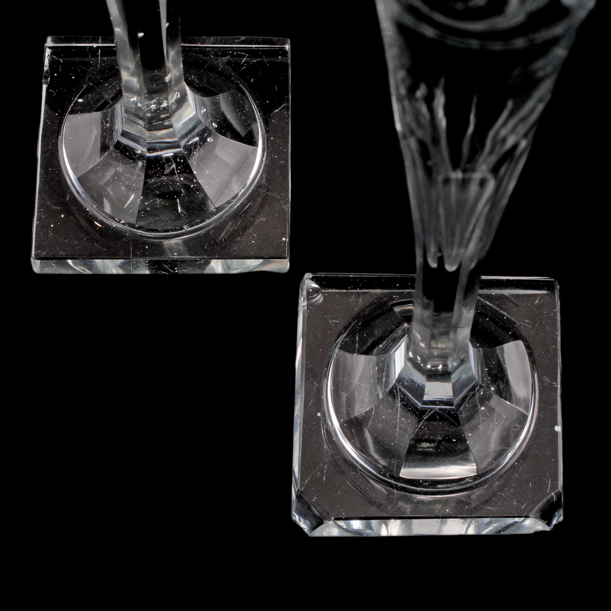 GLAS, ett par, 1800-tal.