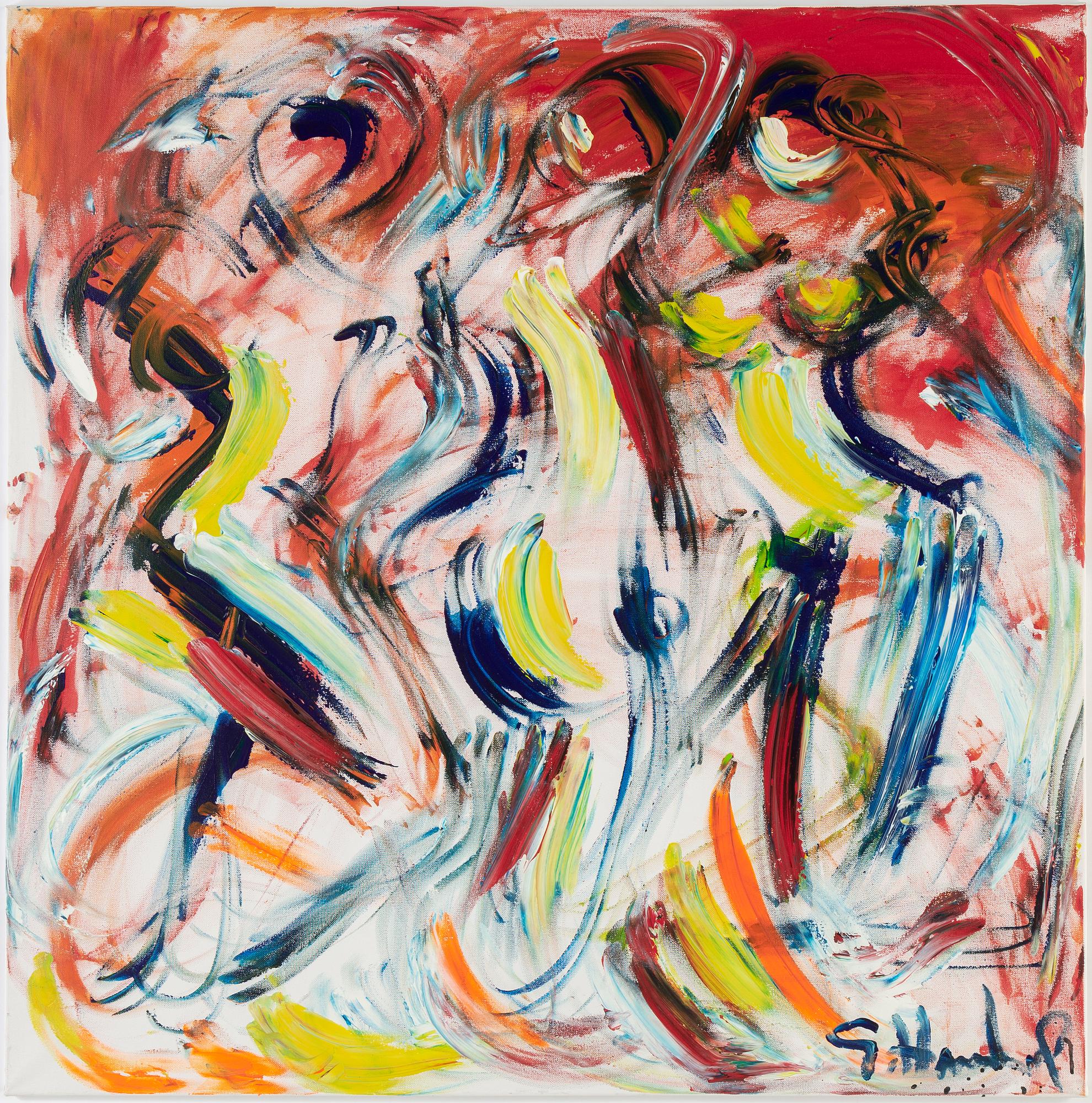 GÖRAN HAUSENKAMP, acrylic on canvas, signed.