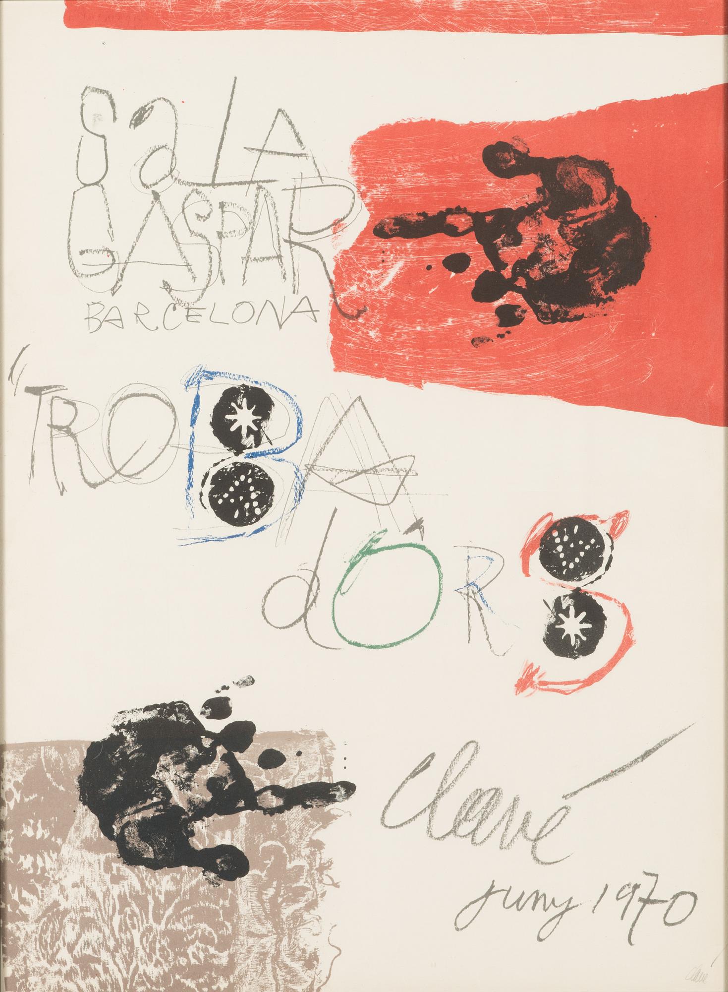 Antoni Clavé, lithograph, signed and marked HC.