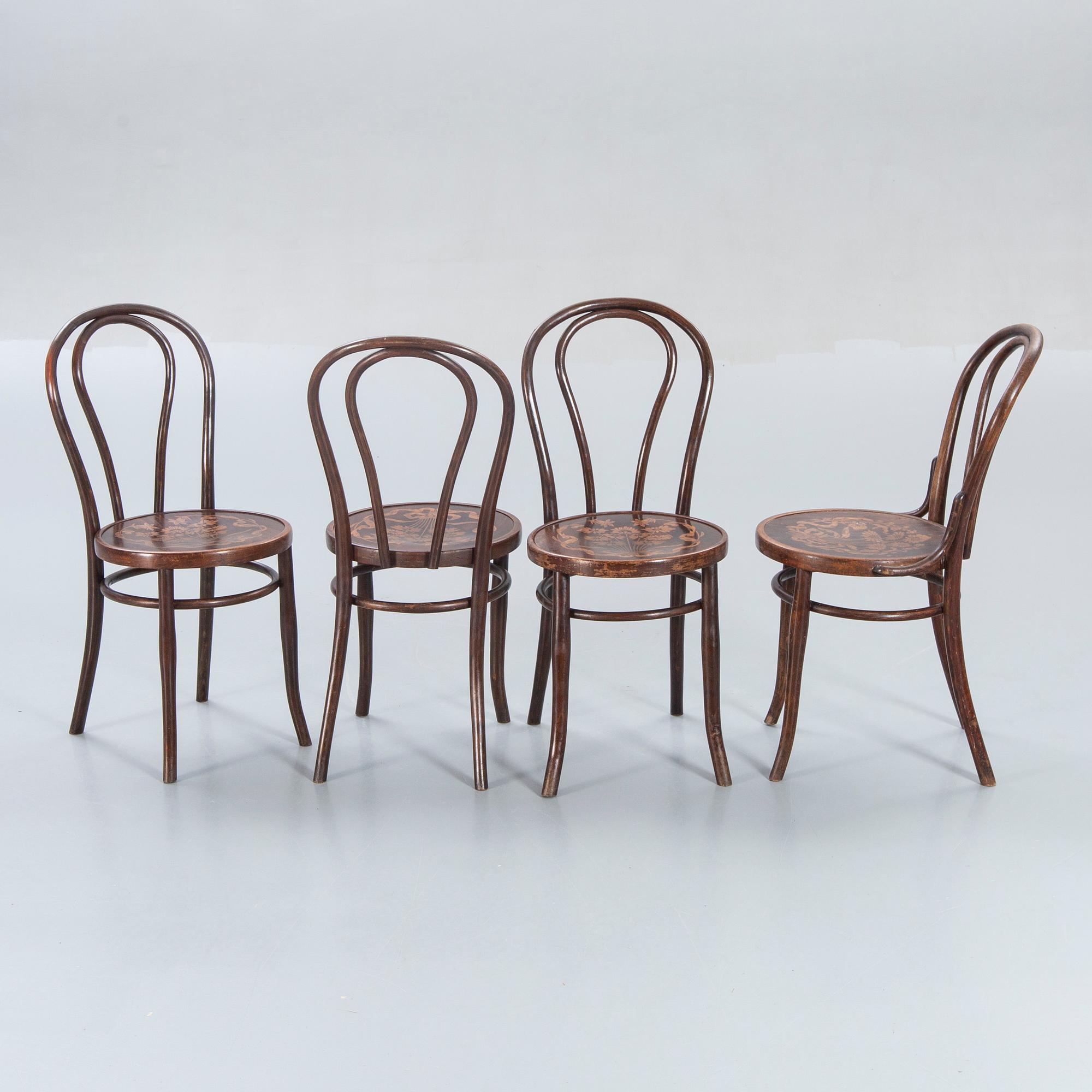 Chairs, Mundus, bentwood, first half of the 20th century.