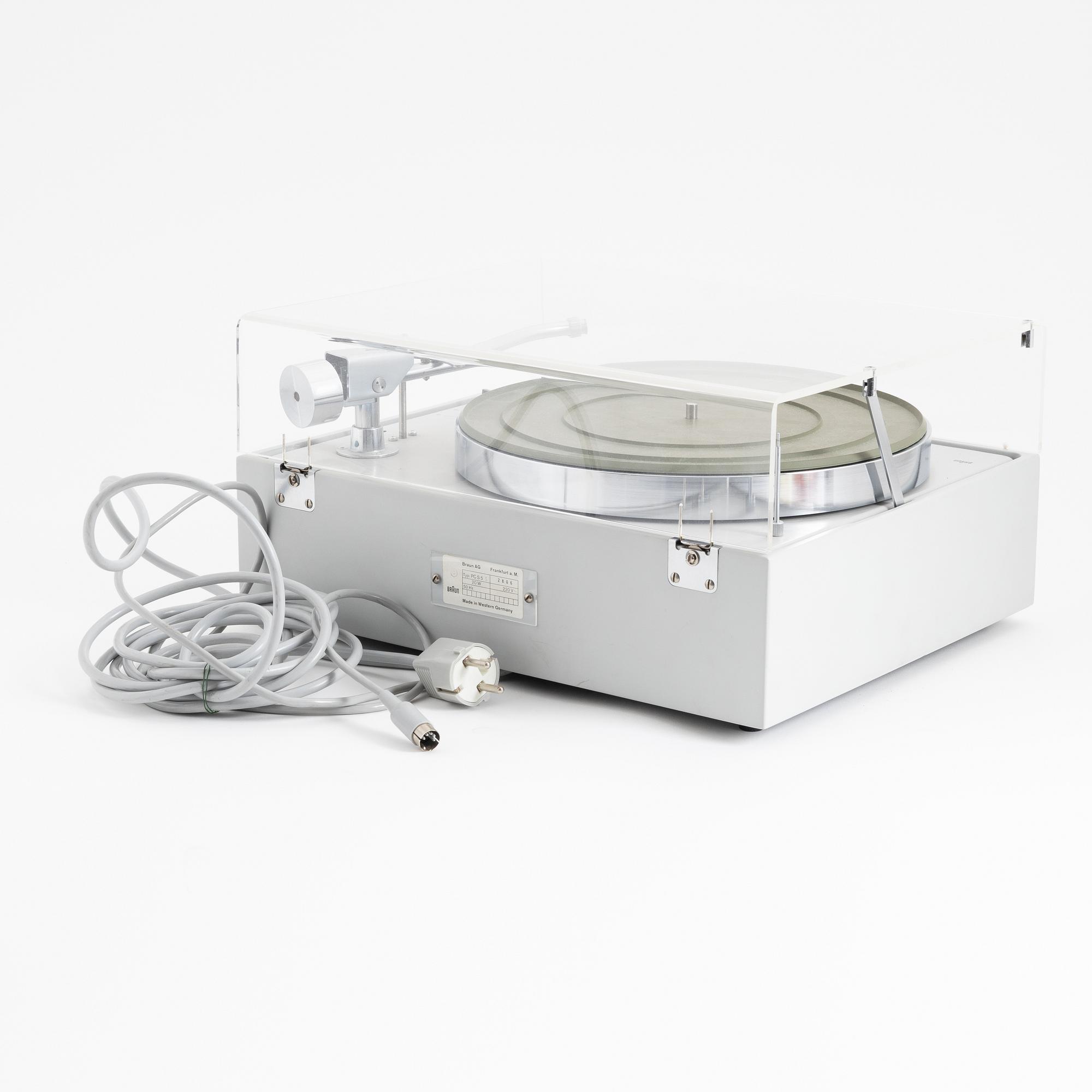 Dieter Rams, skivspelare, PCS 5S, Braun.