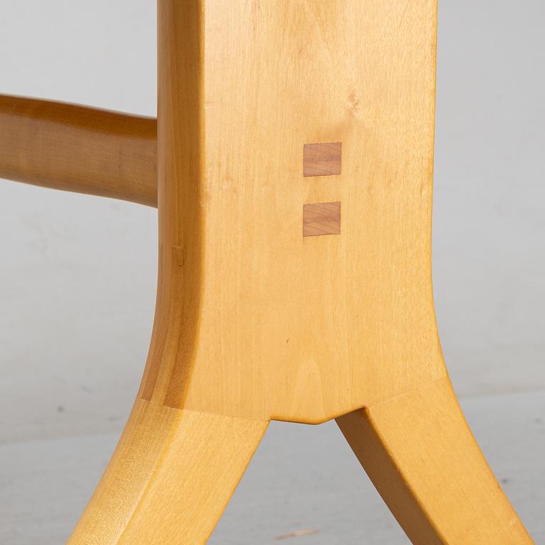 Carl Malmsten, a 'Stora salen' birch sofa table, second half of the 20th century.