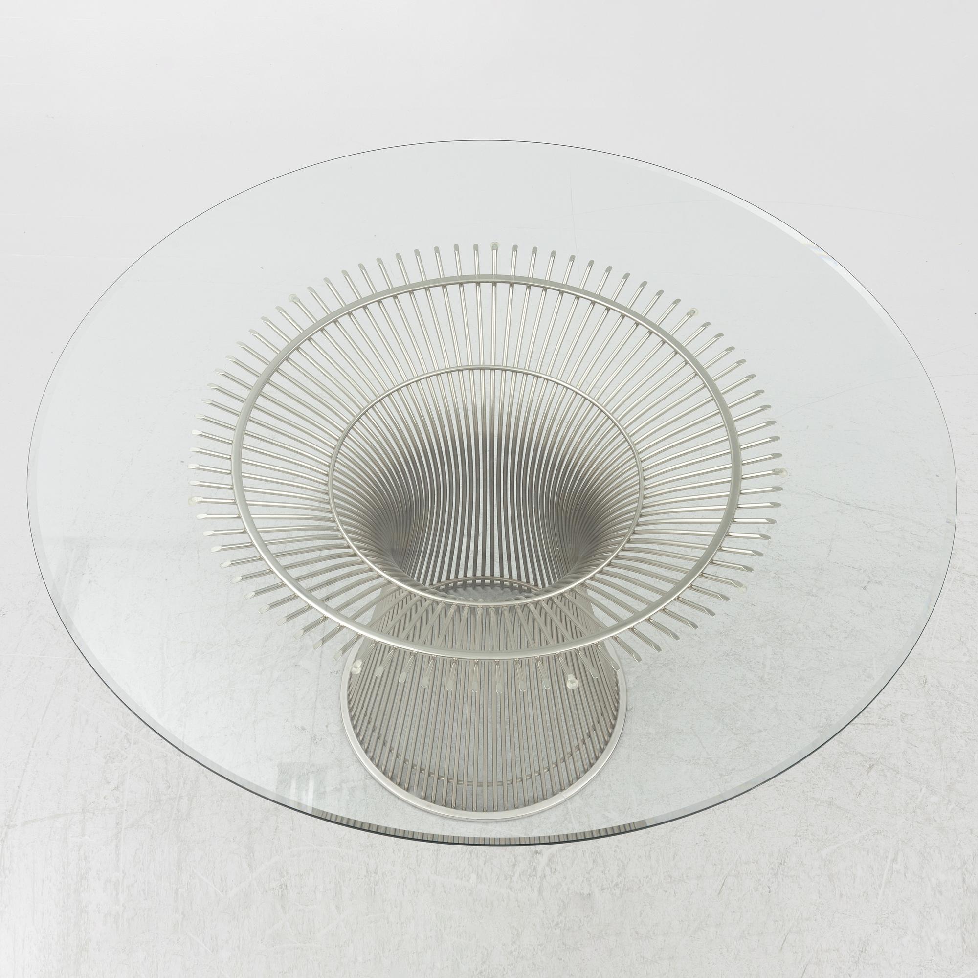 Warren Platner, dining table, Knoll, 2000s.