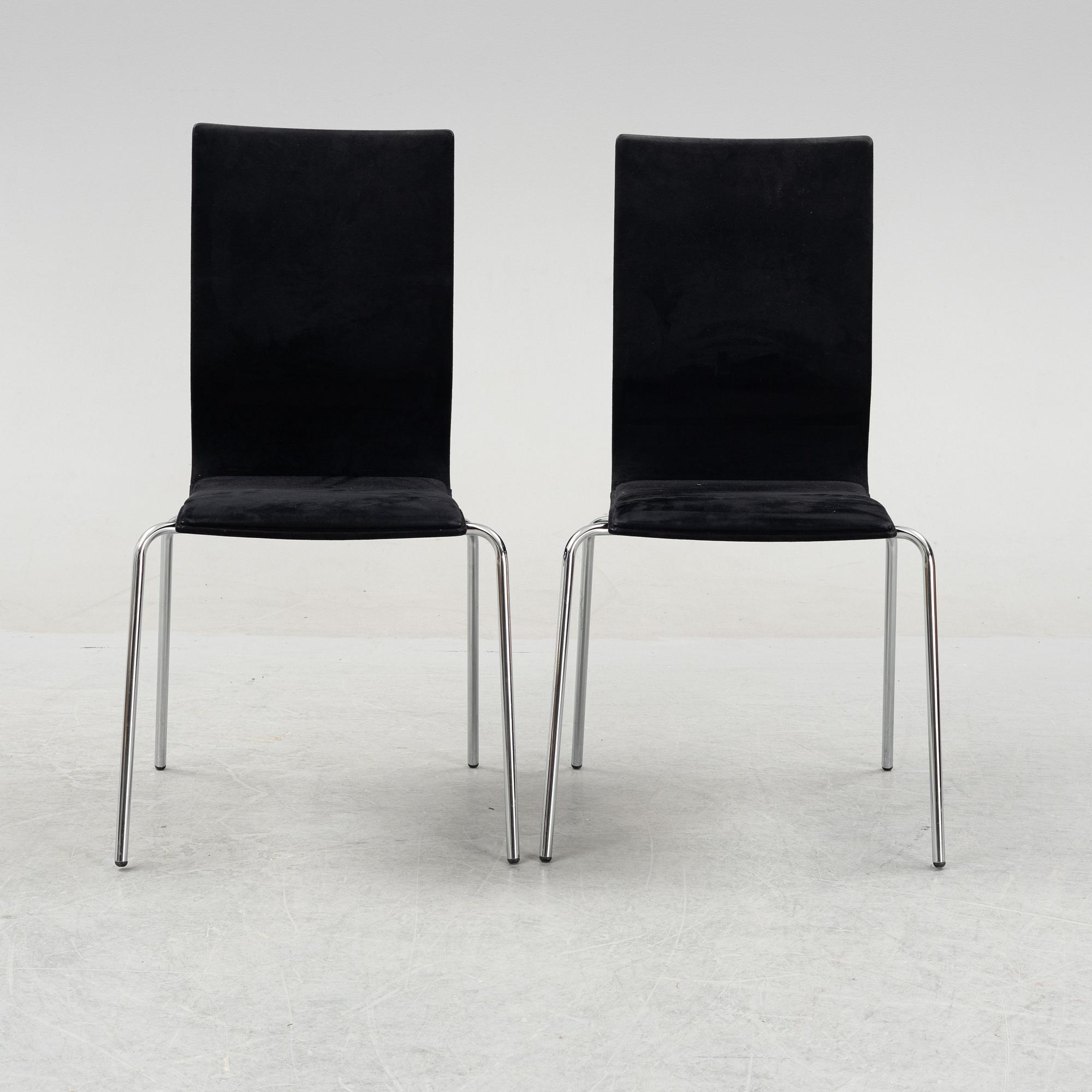A set of six contemporary chairs, Klaessons Möbler, Tranås, Sweden.