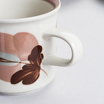 Ulla Procopé, a 24-piece 'Koralli' coffee set, Arabia, Finland 1983-1987.