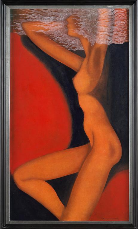 Tapio Kinnunen, Nude figure in profile.