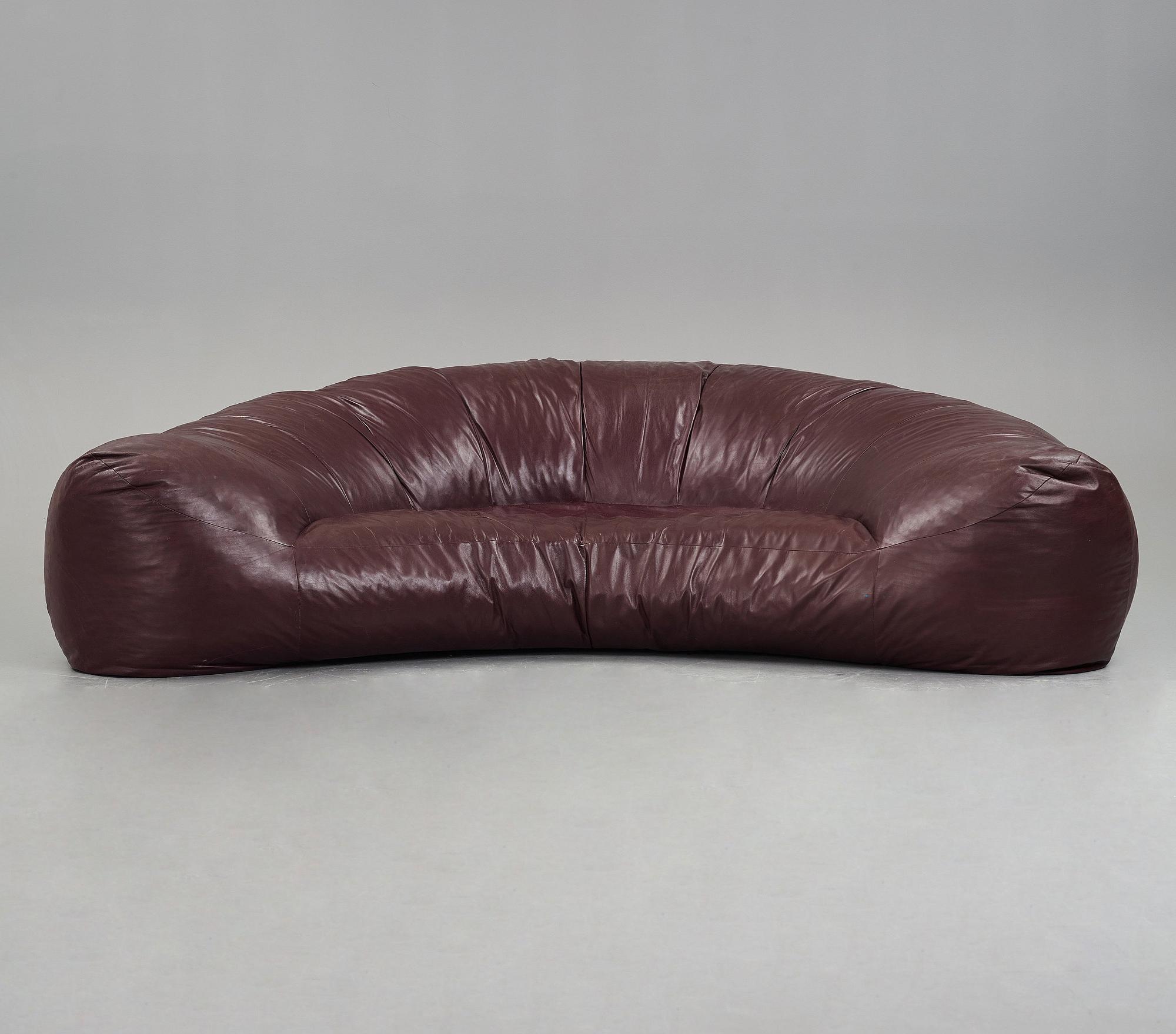 【sbt♡ 】MAISON HONORE Raphael Rush Raphael Raffel Croissant sofa for Maison Honoré, Paris 1970s at