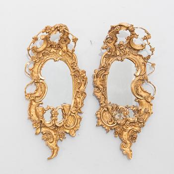 Mirror sconces a pair Neo-Rococo late 19th century.