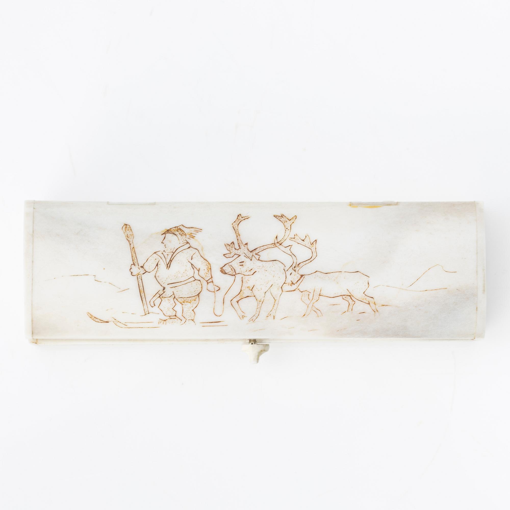 Bertil Fällman jewellery knife in box, signed, 1990s.