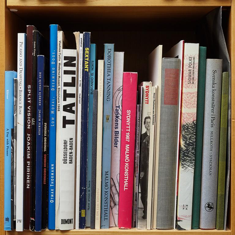 Björn Springfeldt's art library.