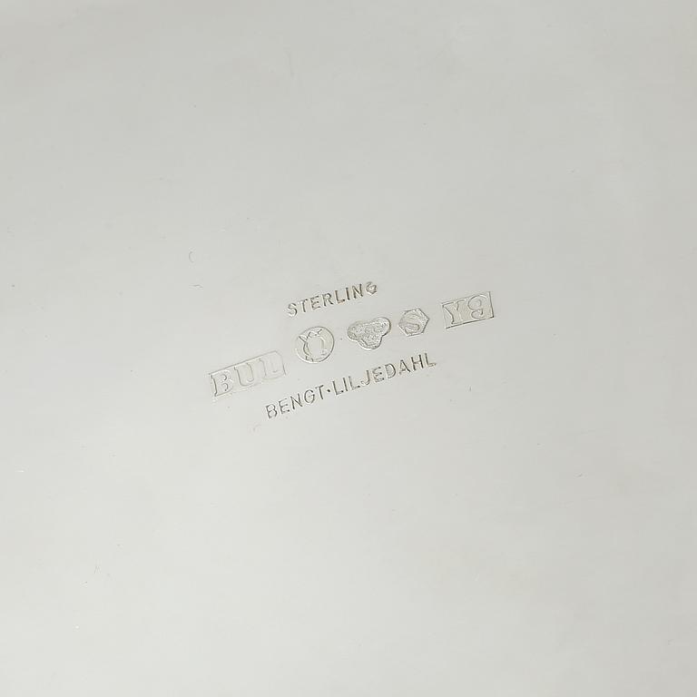 SKÅL, silver, Bengt Liljedahl, Stockholm, 1973. Vikt ca 339 gram.