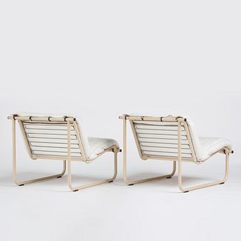 Yrjö Kukkapuro, a pair of 'Remmi' easy chairs, Avarte, Finland, 1960-70s. Provenance Yrjö Kukkapuro.