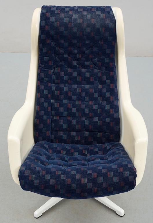 FÅTÖLJ, "Galaxy", Alf Svensson och Yngvar Sandström för Dux Möbler, Malmö. 1970-tal.