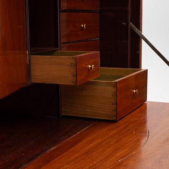 Secretary, late Gustavian, late 18th century, signed.