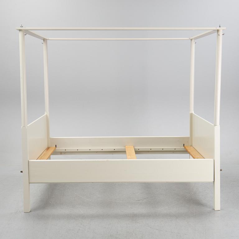 A 'Skattmansö' four poster bed, Ikea, 1990's.