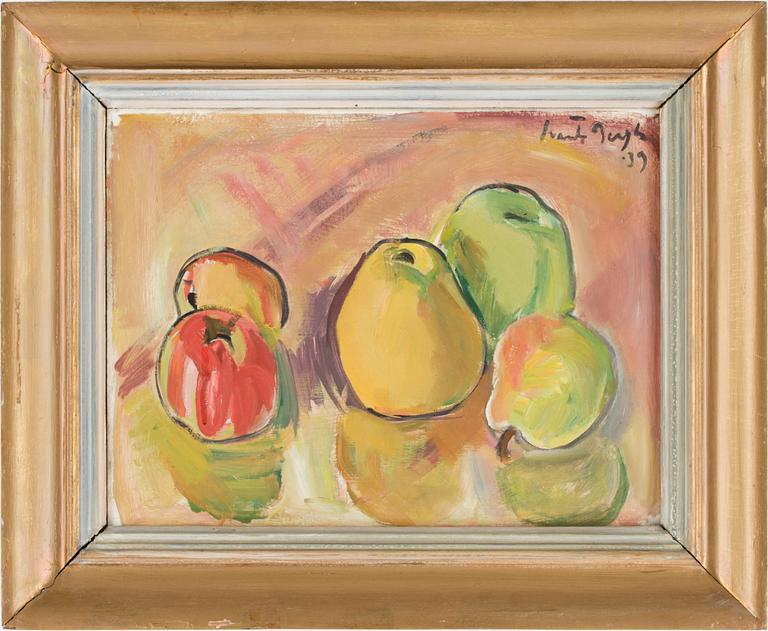 SVANTE BERGH, olja på pannå. Sign o dat -39.