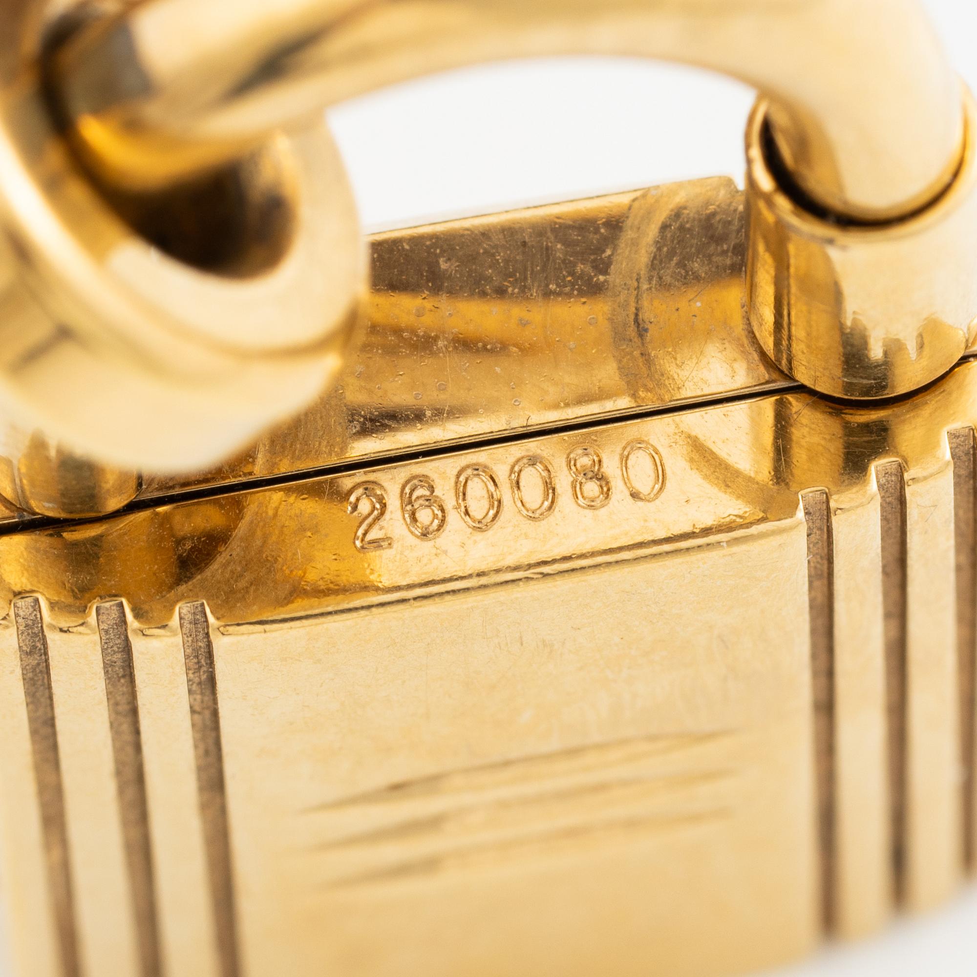 Hermès, armbandsur, "Kelly Lock", 20 x 20 (37,5) mm.