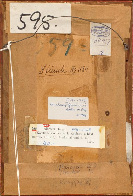 ALBRECHT DÜRER, copperplate later edition.