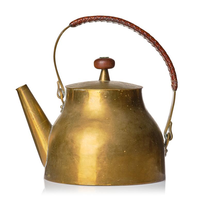 Sigurd Persson, a 1940's brass teapot.